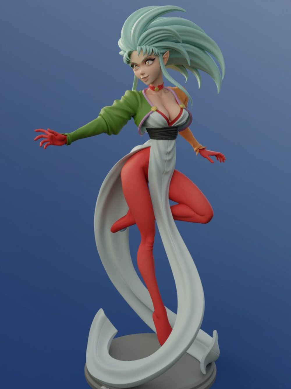Ryoko Hakubi from Tenchi Resin Statue Part Kit